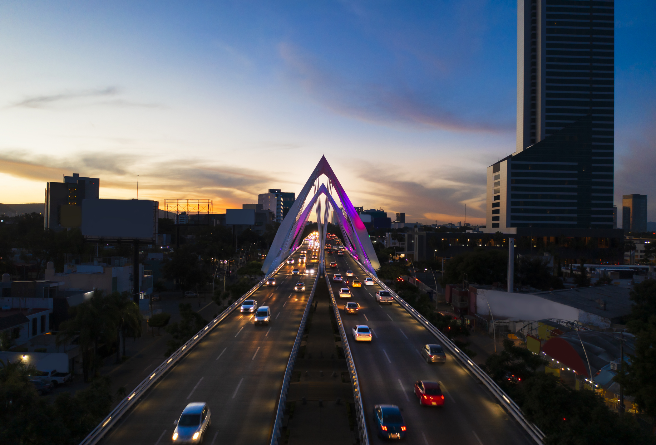 The Matute Remus Bridge is a cable-stayed bridge located in the state of Jalisco, Mexico.