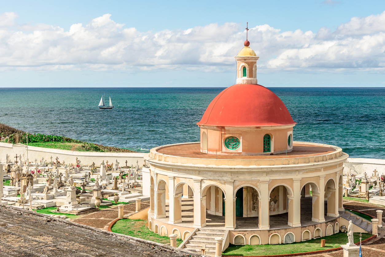 Santa María Magdalena de Pazzis Cemetery Overlooking Atlantic Ocean