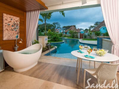 Swim-up room in Barbados