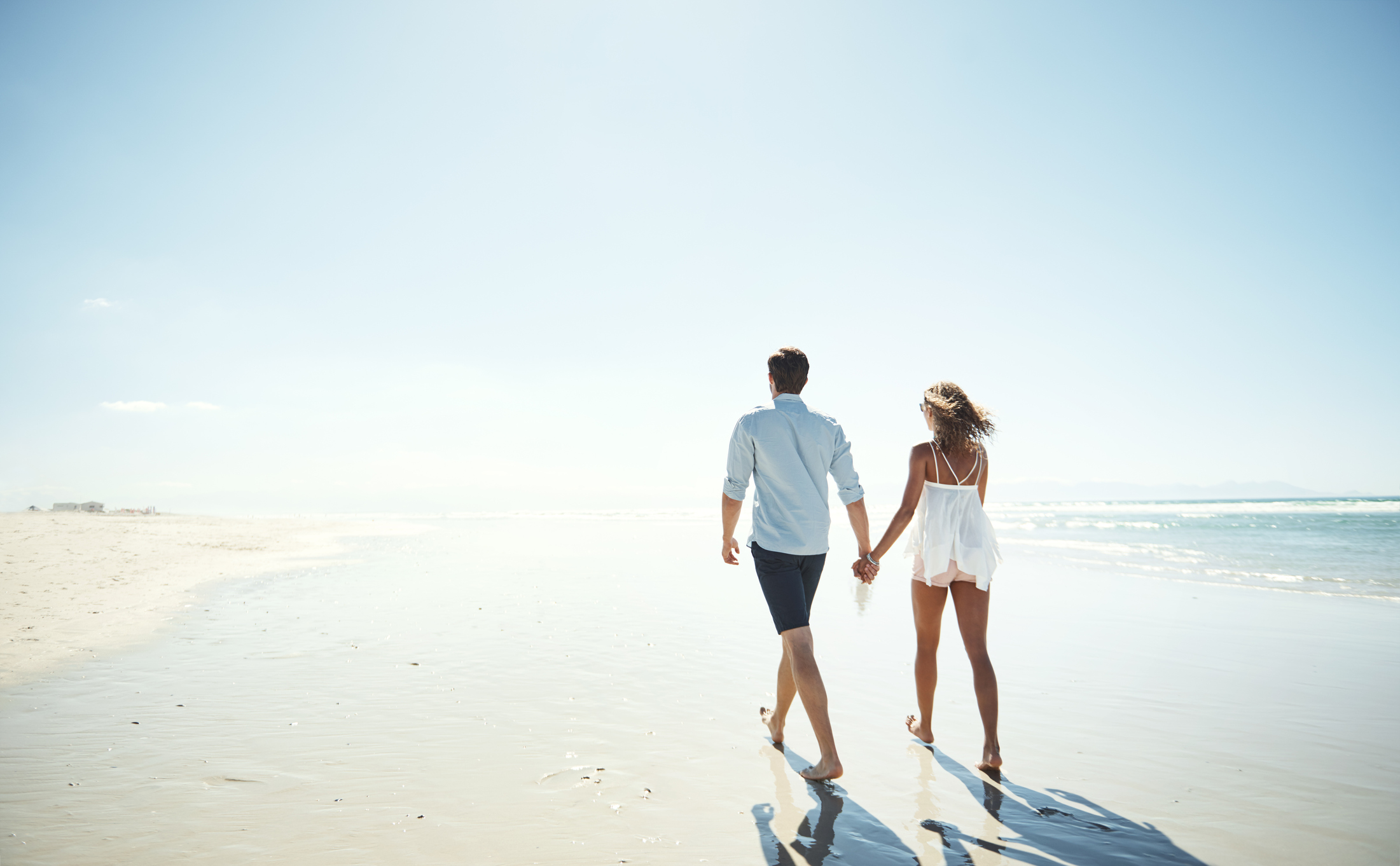 honeymooners in Jamaica by the beach