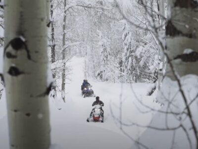 Snowmobiling