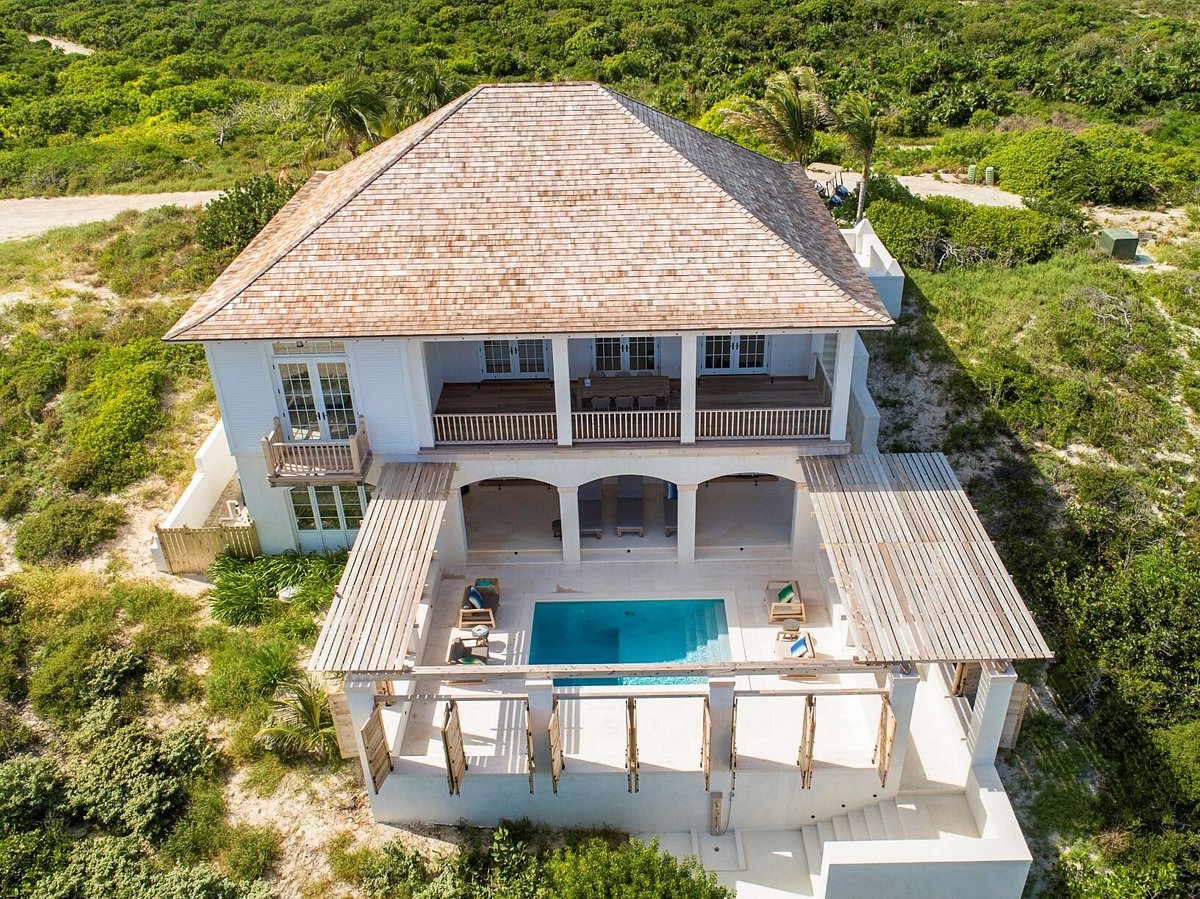 aerial view of Ambergris Cay Private Island