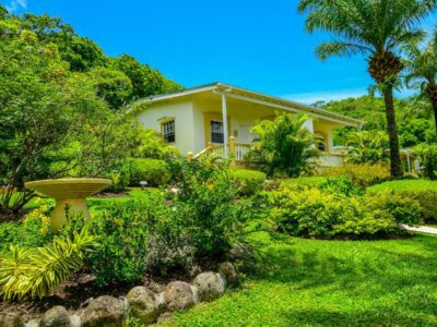 a view of the garden inside Blue Horizons Garden Resort