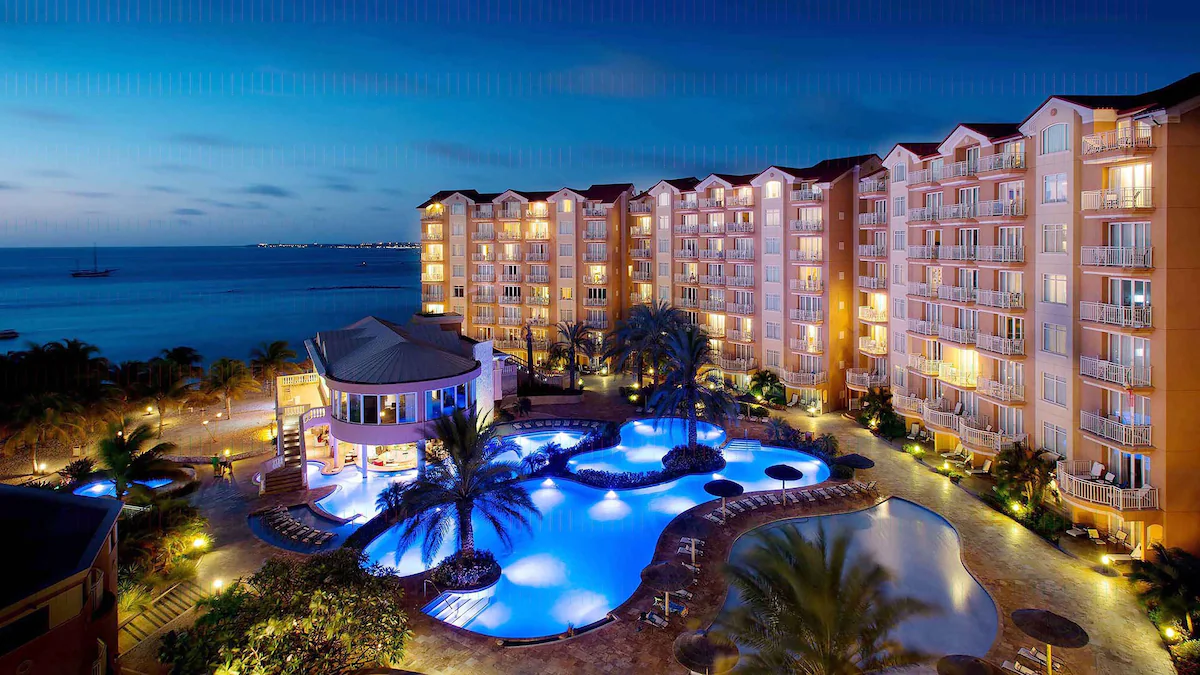 aerial view of Divi Aruba Phoenix Beach Resort