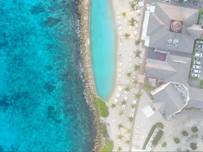 aerial view of Pagapayo Beach Resort in Curacao