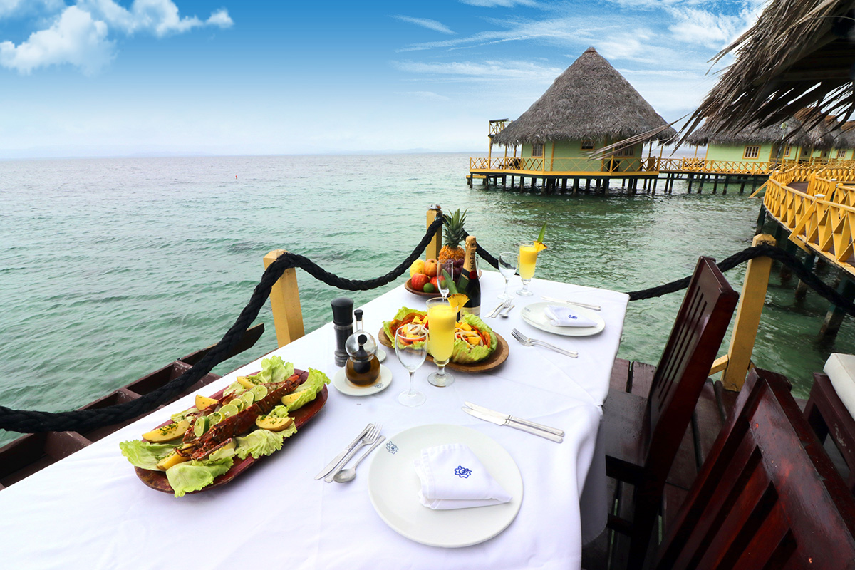 overwater bungalows Caribbean