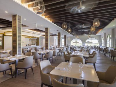 dining pavilion inside Royalton Grenada hotel