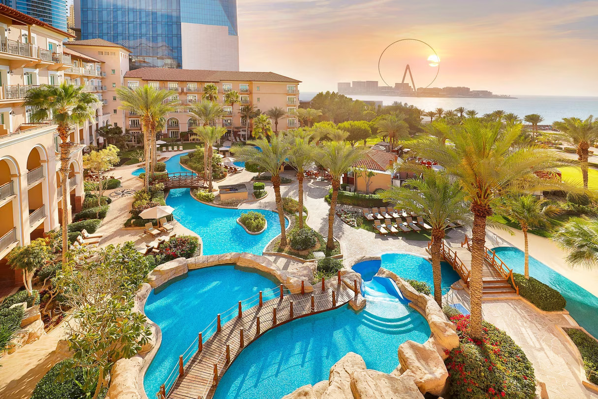 aerial view of The Ritz-Carlton, Dubai International Financial Centre