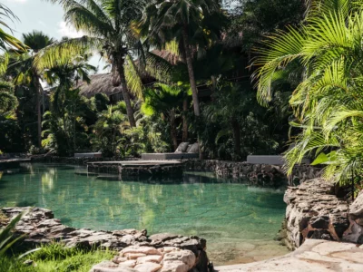 one of the pools inside Van der Valk Kontiki Beach Resort