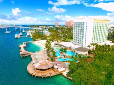 bird's eye view of Warwick Paradise Island