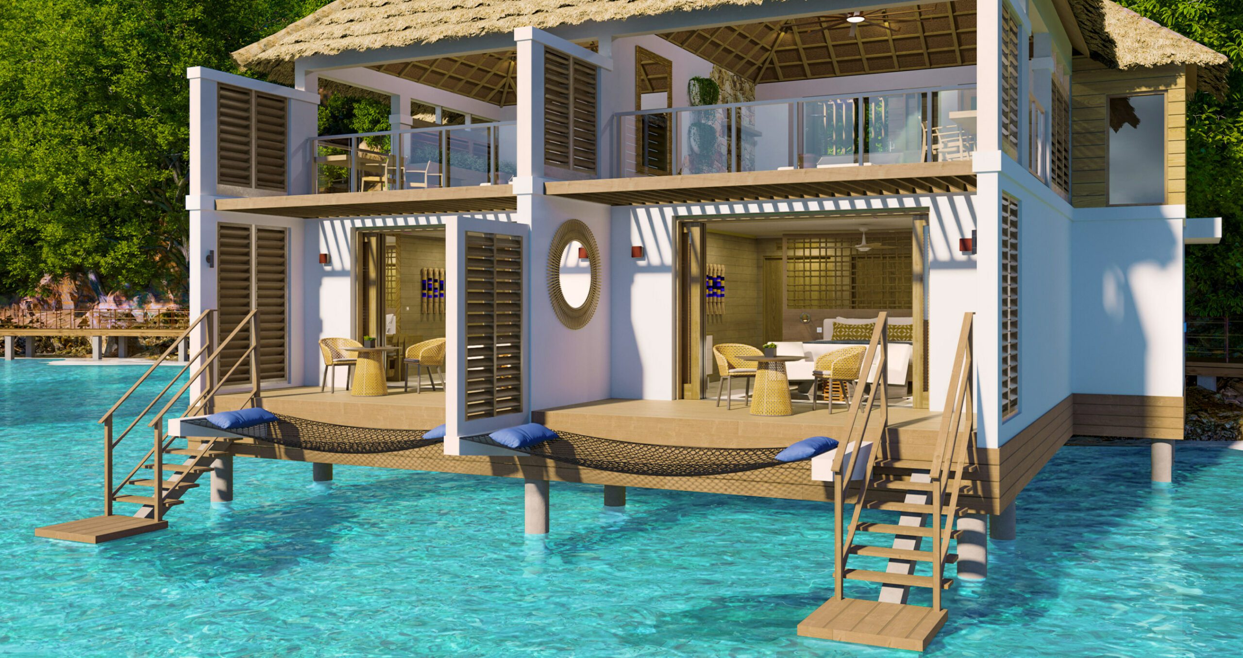 Sandals Saint Vincent overwater villa
